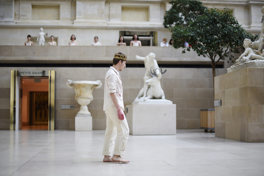 Les Jeunes 0nt la Parole. Opération "Les Jeunes ont la parole" (JOP), au sein du musée du Louvre. Musée du Louvre, Paris - Marcus Borja